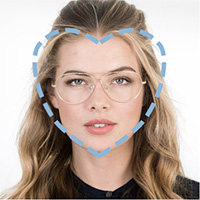 Zonnebrillen voor een hartvormig gezicht
