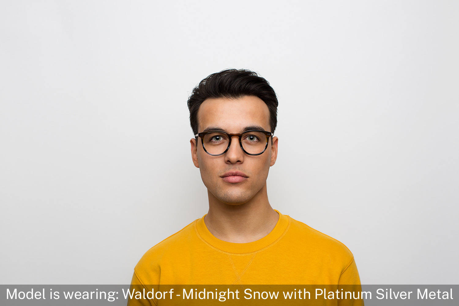 Waldorf | Midnight Snow with Platinum Silver Metal - 3